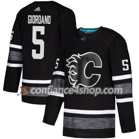 Adidas Maillot de Hockey Calgary Flames Mark Giordano 5 2019 All-Star Noir Authentic - Homme